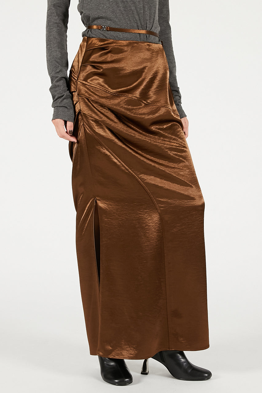 Satin Long Skirt - 2025 WINTER