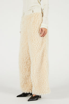 Synthetic Fur Pants - 2025 WINTER