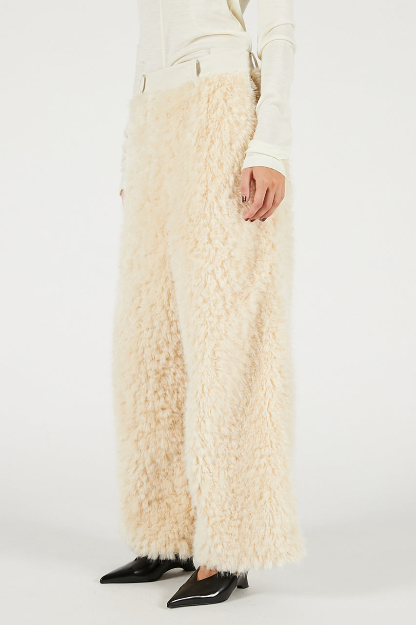 Synthetic Fur Pants - 2025 WINTER