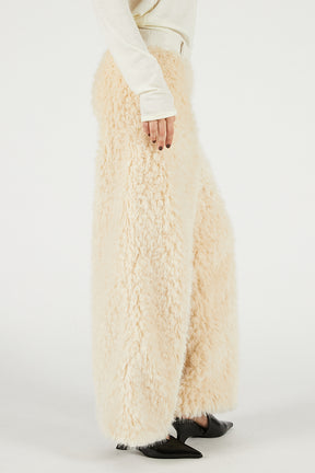 Synthetic Fur Pants - 2025 WINTER