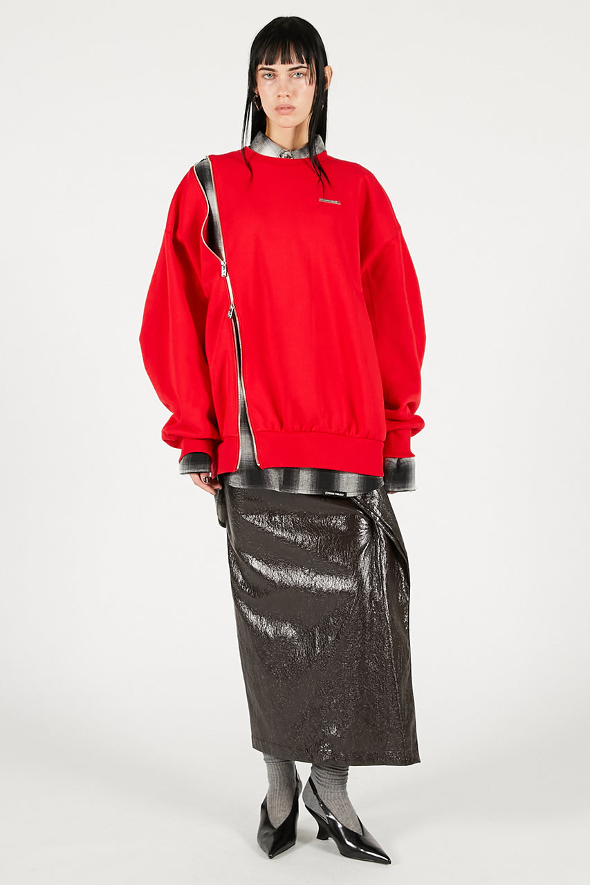 Oversized Zipper Sweatshirt - 2025 WINTER