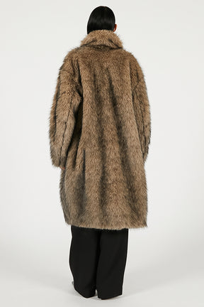 Synthetic Fur Long Coat - 2025 WINTER