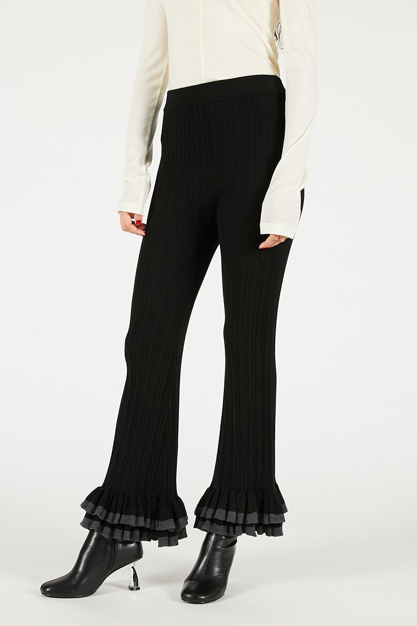 Frill Hem Knit Pants - 2025 WINTER