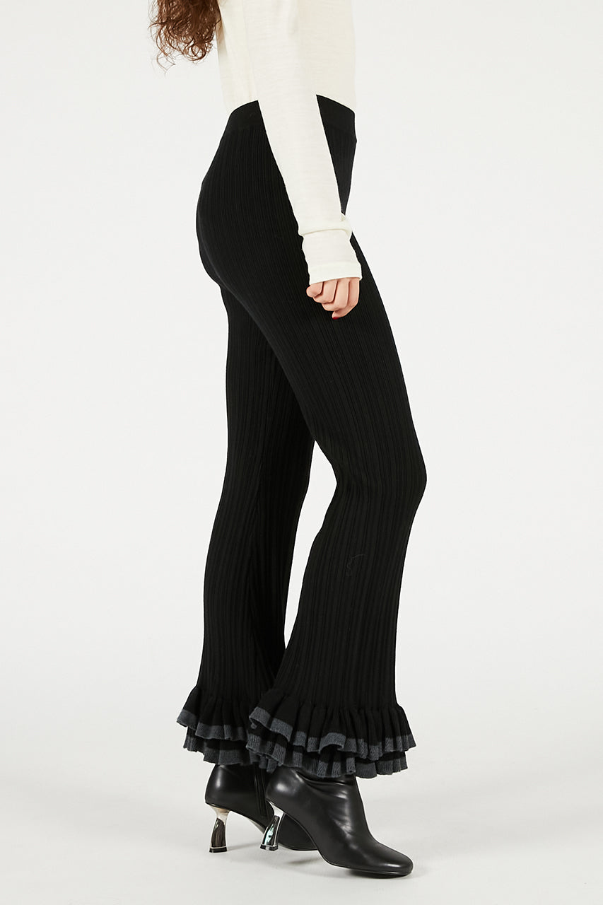 Frill Hem Knit Pants - 2025 WINTER