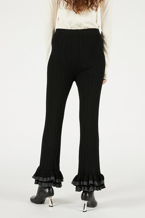 Frill Hem Knit Pants - 2025 WINTER