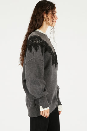 Lace-Line Over-Knit - 2025 WINTER