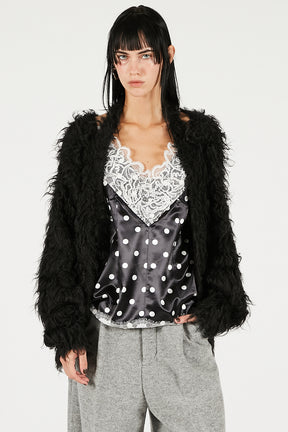 Shaggy Knit Cardigan - 2025 WINTER