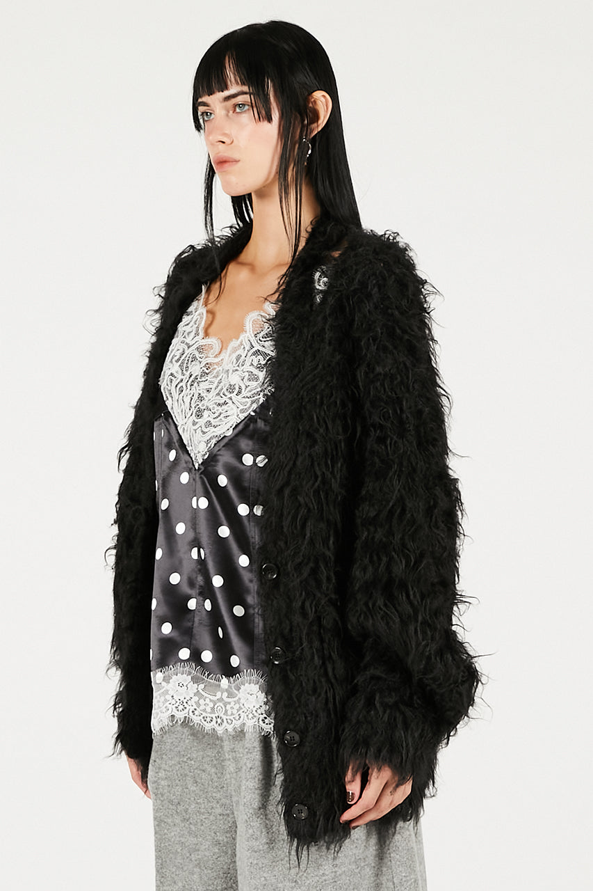 Shaggy Knit Cardigan - 2025 WINTER