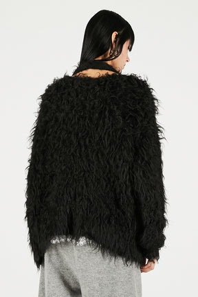 Shaggy Knit Cardigan - 2025 WINTER