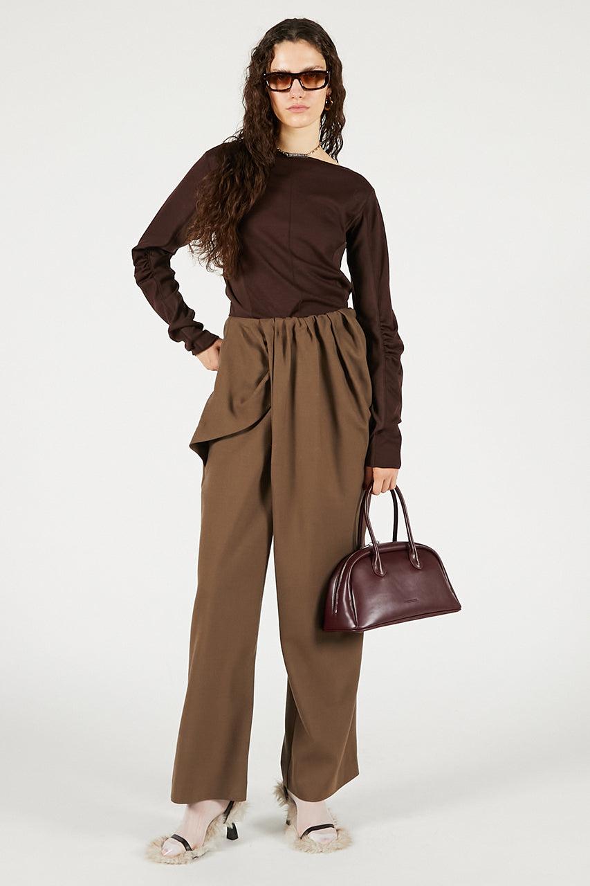 Wool Slouchy Sleeve Top - 2025 WINTER