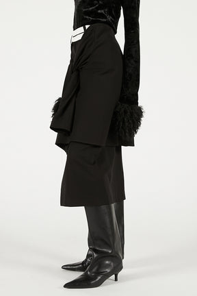 Layered Midi Skirt - 2025 WINTER