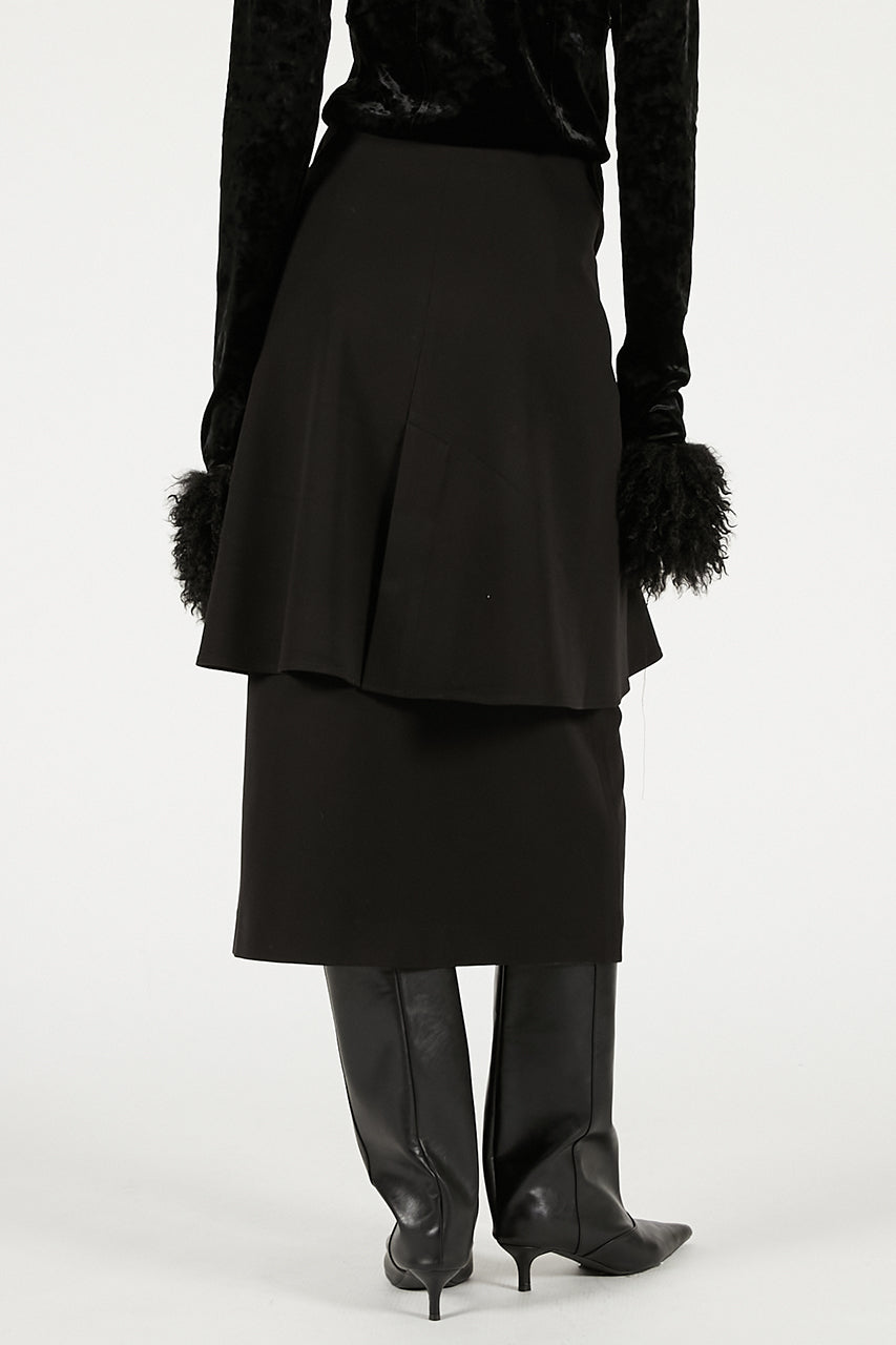 Layered Midi Skirt - 2025 WINTER