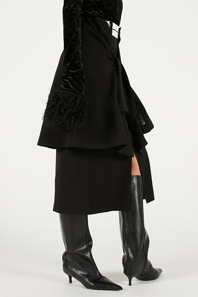 Layered Midi Skirt - 2025 WINTER