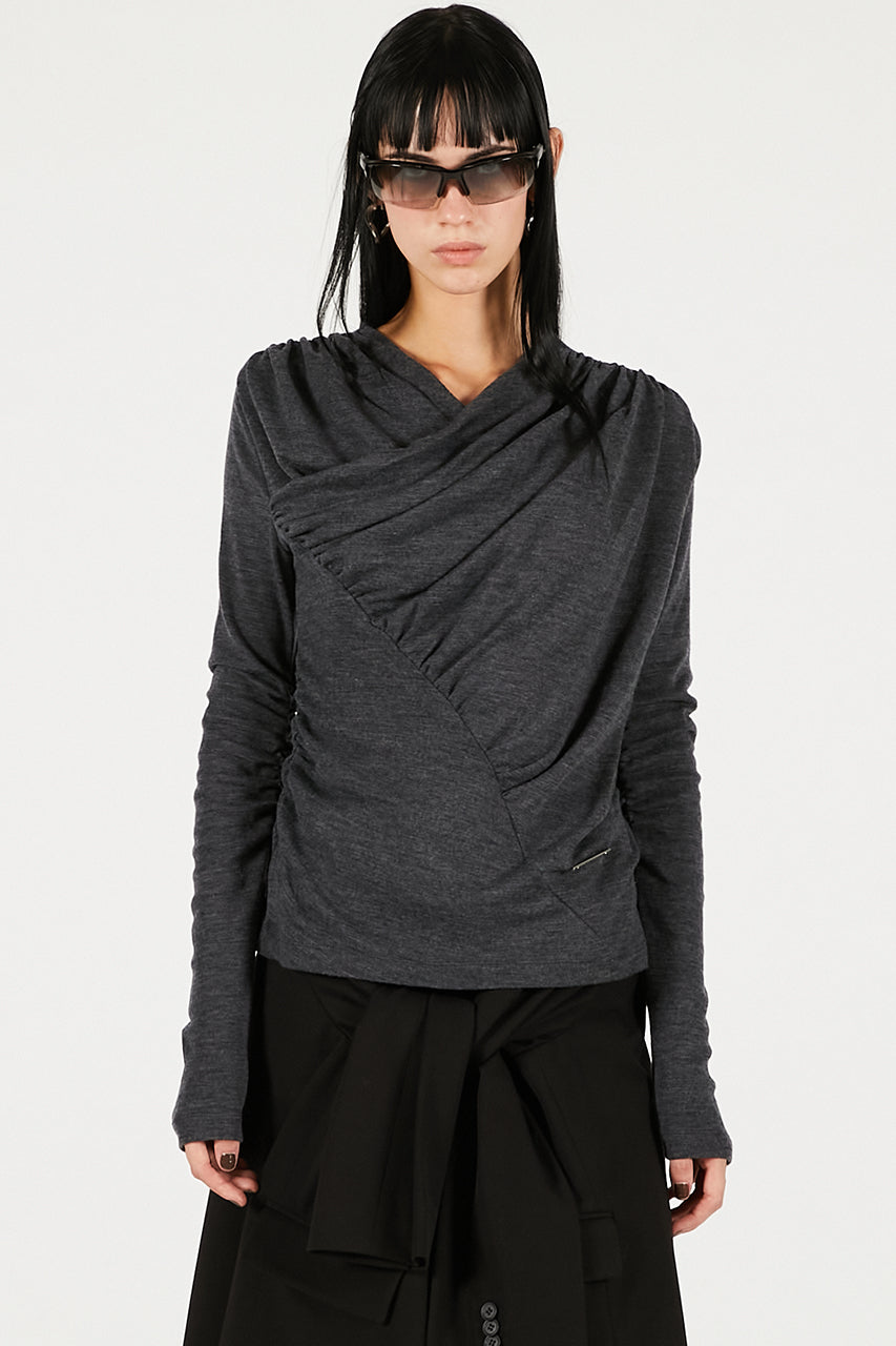 Drape Cross-Over Top - 2025 WINTER