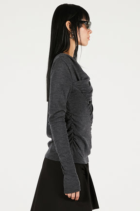 Drape Cross-Over Top - 2025 WINTER