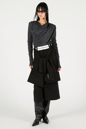 Drape Cross-Over Top - 2025 WINTER
