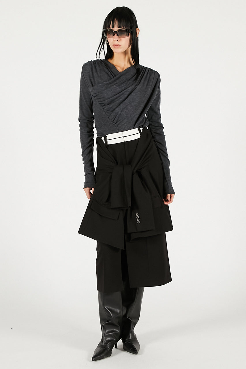 Drape Cross-Over Top - 2025 WINTER