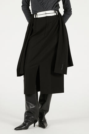 Layered Midi Skirt - 2025 WINTER