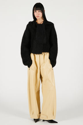 Faux Leather Jogger Pants