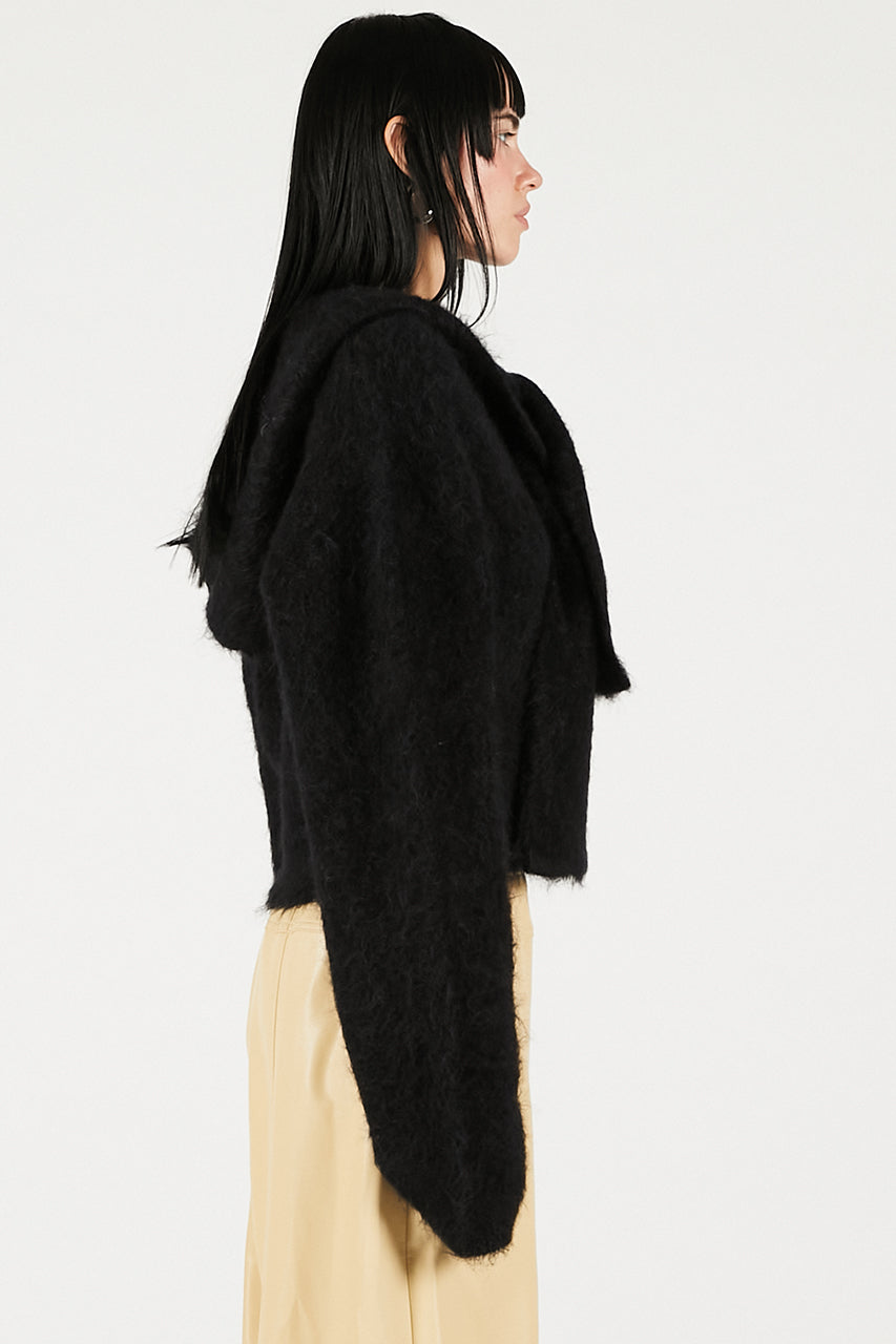 Alpaca Blend 2-Way Hoodie - 2025 WINTER