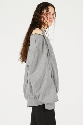 Oversized Zipper Sweatshirt - 2025 WINTER