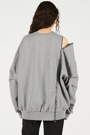 Oversized Zipper Sweatshirt - 2025 WINTER