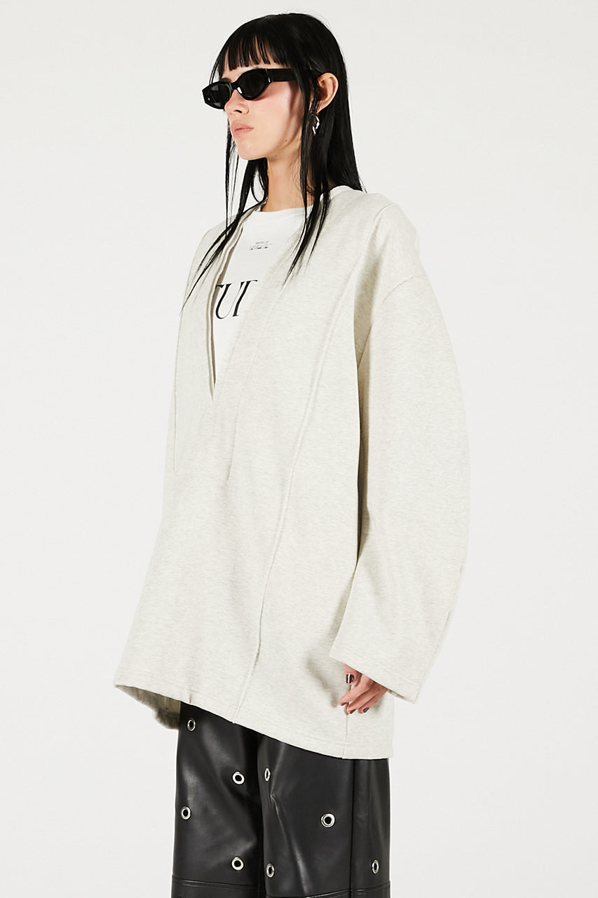 Deep V-Neck Sweatshirt - 2025 WINTER