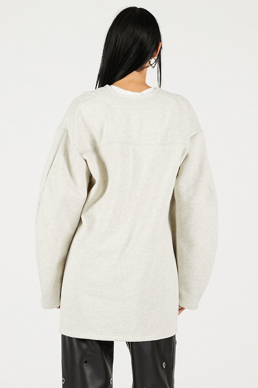 Deep V-Neck Sweatshirt - 2025 WINTER