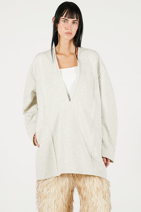 Deep V-Neck Sweatshirt - 2025 WINTER