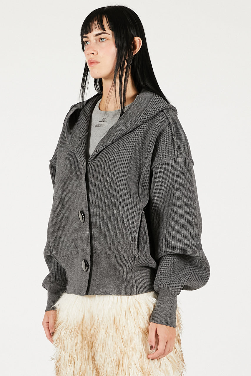 Hoodie Knit Cardigan - 2025 WINTER