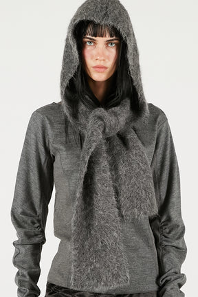 Alpaca Blend 2-Way Hoodie - 2025 WINTER