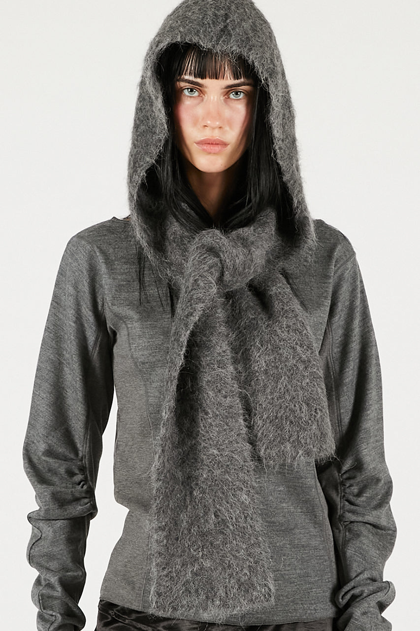 Alpaca Blend 2-Way Hoodie - 2025 WINTER