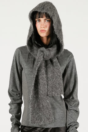 Alpaca Blend 2-Way Hoodie - 2025 WINTER