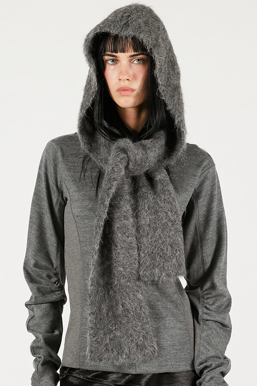 Alpaca Blend 2-Way Hoodie - 2025 WINTER
