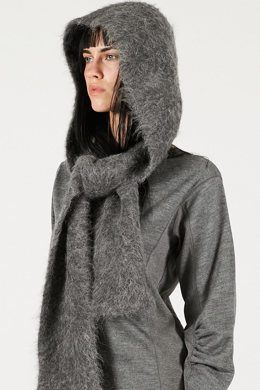 Alpaca Blend 2-Way Hoodie - 2025 WINTER