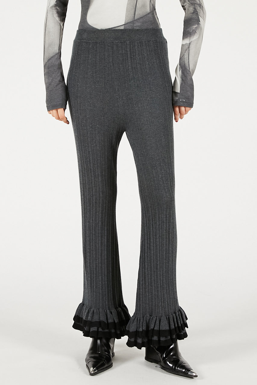 Frill Hem Knit Pants - 2025 WINTER