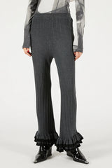 Frill Hem Knit Pants - 2025 WINTER