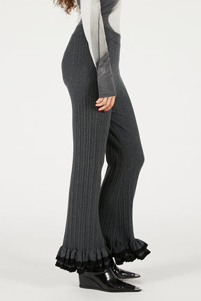 Frill Hem Knit Pants - 2025 WINTER