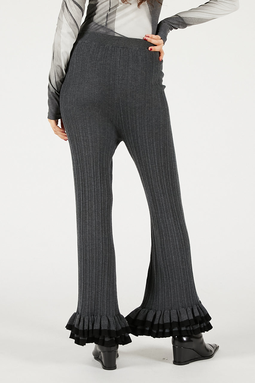 Frill Hem Knit Pants - 2025 WINTER