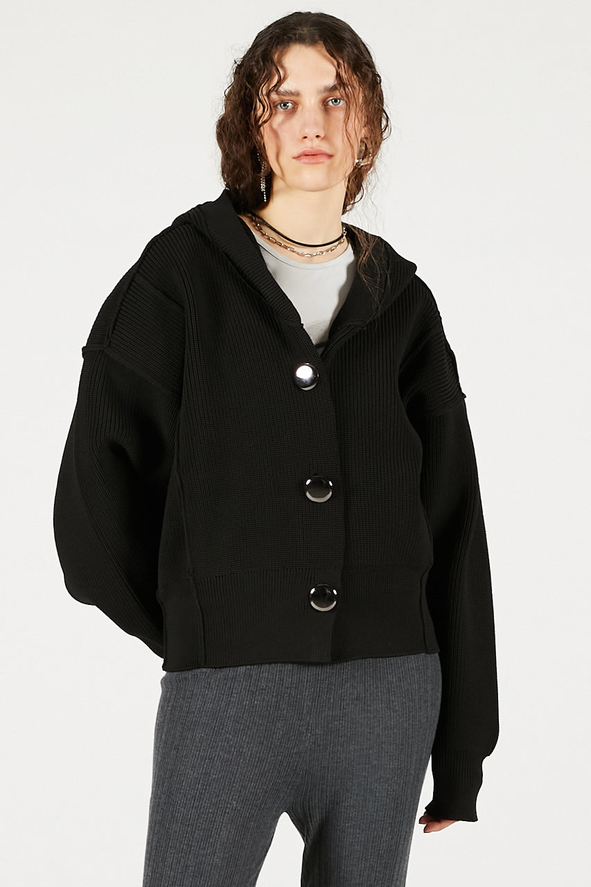Hoodie Knit Cardigan - 2025 WINTER