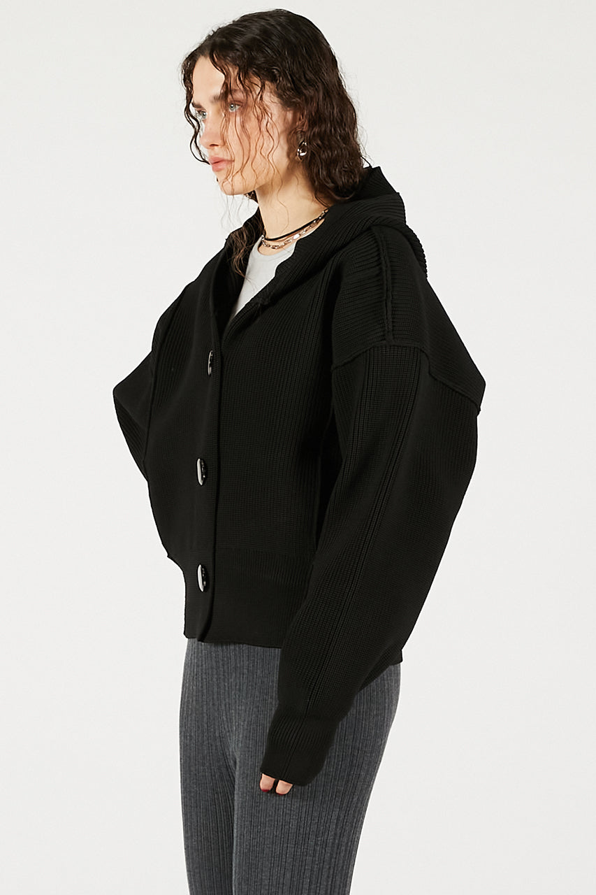 Hoodie Knit Cardigan - 2025 WINTER