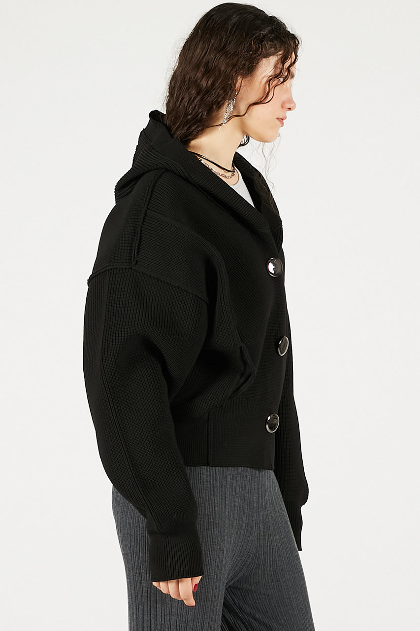 Hoodie Knit Cardigan - 2025 WINTER