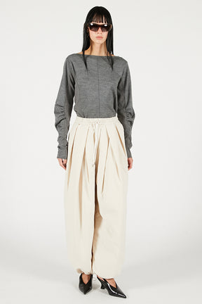Wool Slouchy Sleeve Top - 2025 WINTER