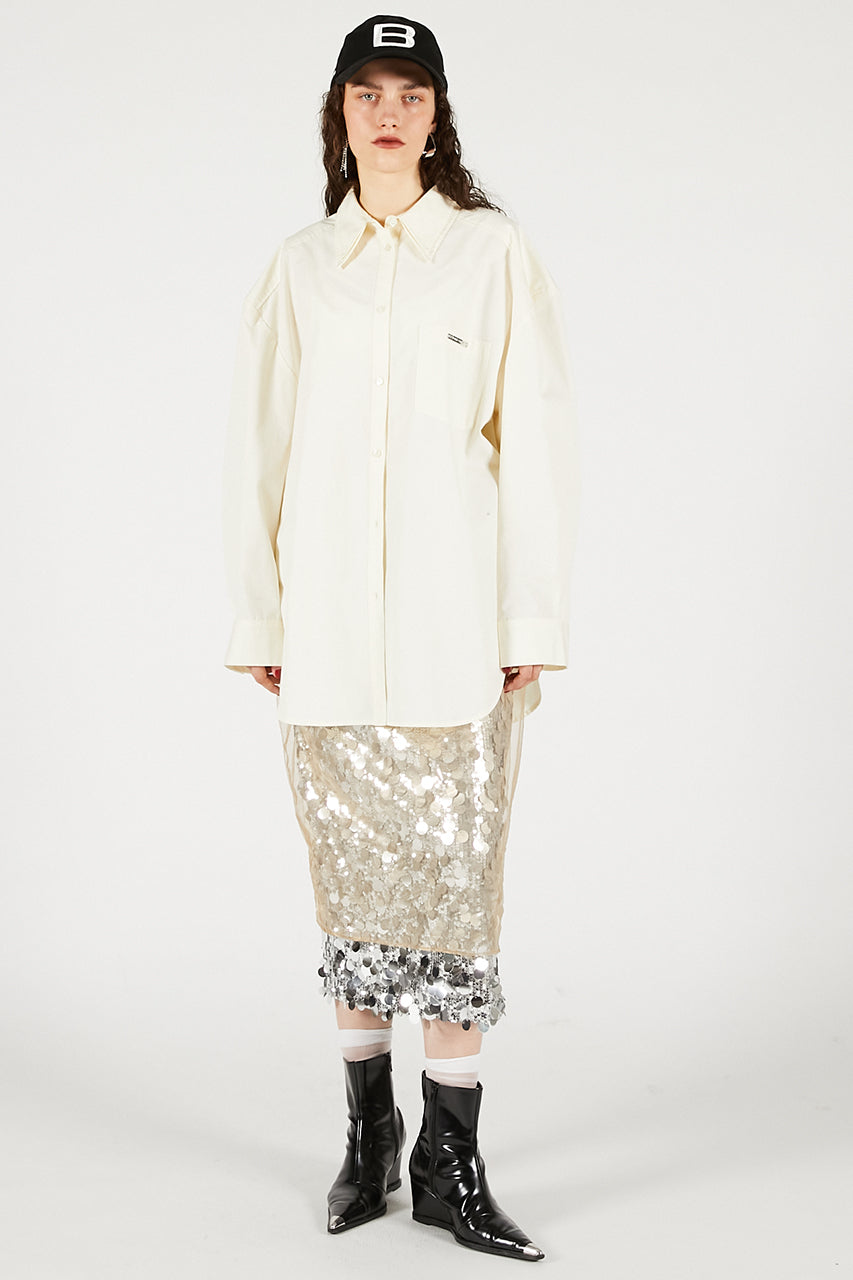 Double Collar Power Shirt Over Shirt