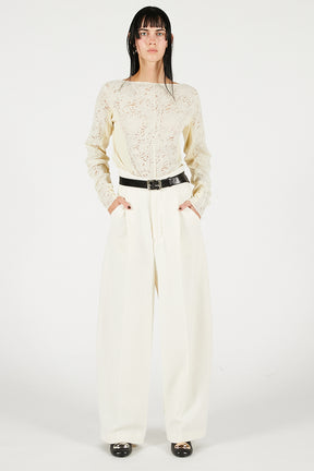 Wool Slouchy Sleeve Top - 2025 WINTER