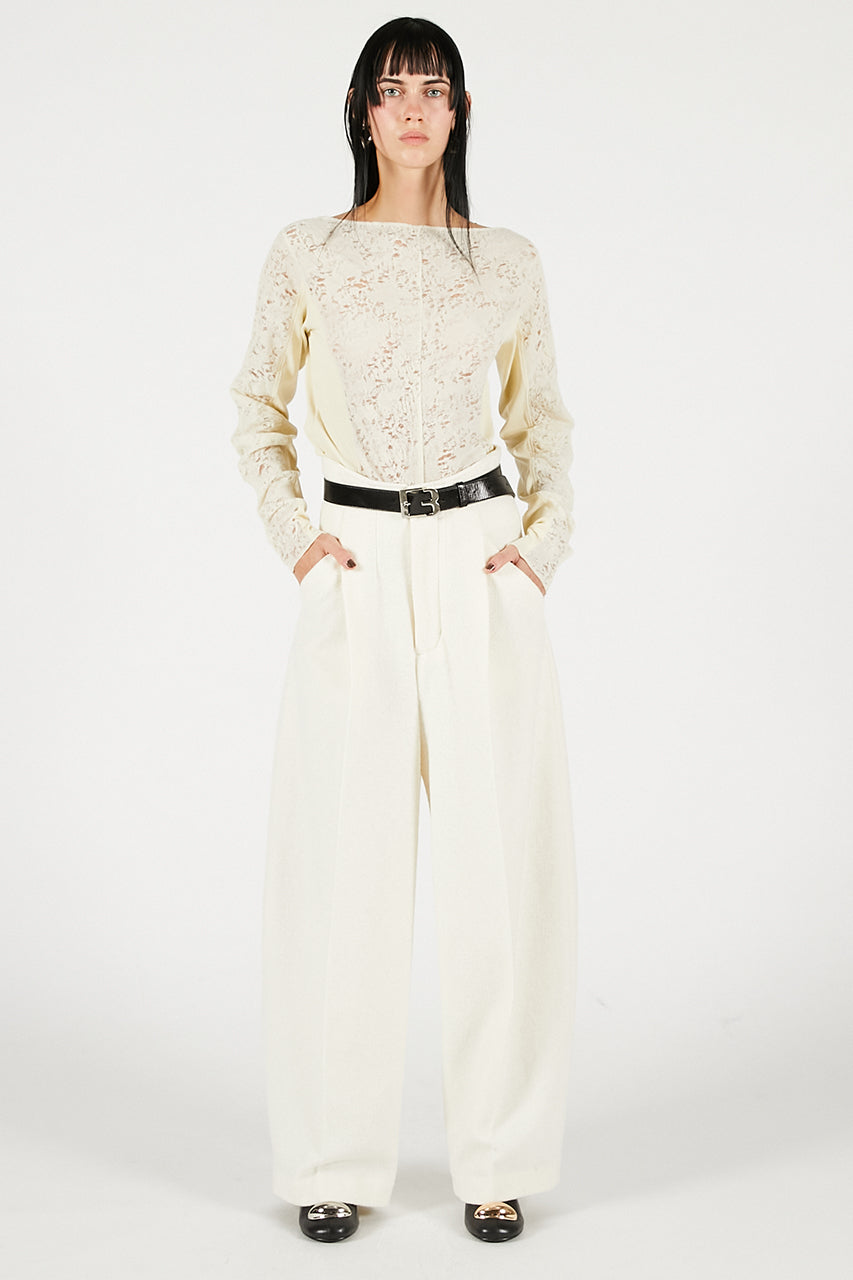 Wool Slouchy Sleeve Top - 2025 WINTER