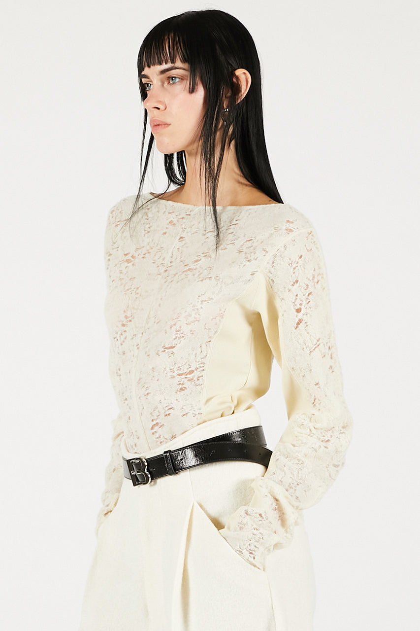 Wool Slouchy Sleeve Top - 2025 WINTER