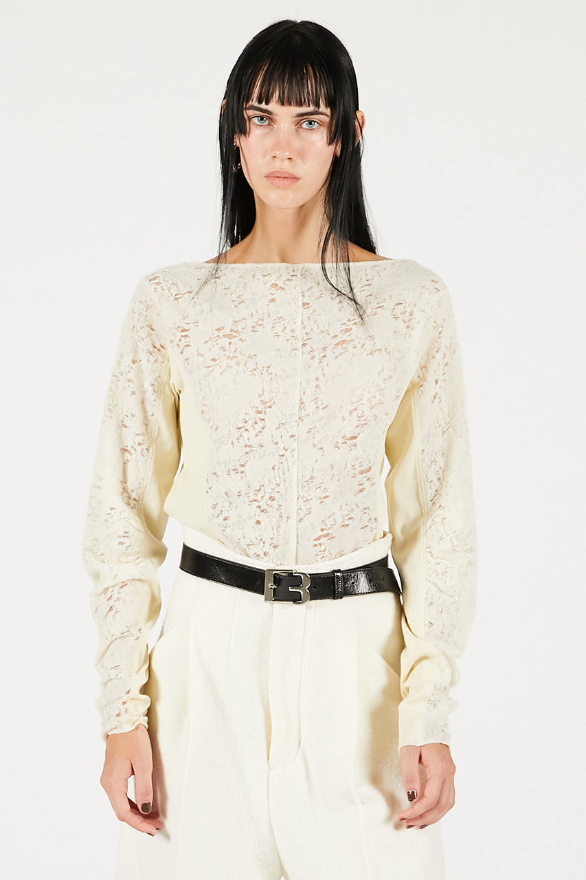 Wool Slouchy Sleeve Top - 2025 WINTER