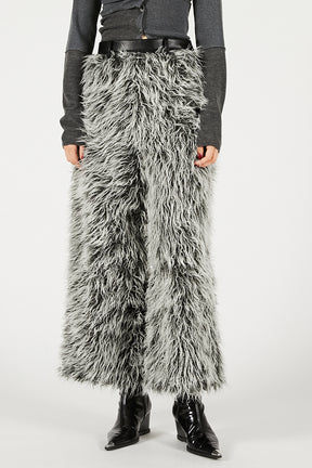 Synthetic Fur Pants - 2025 WINTER
