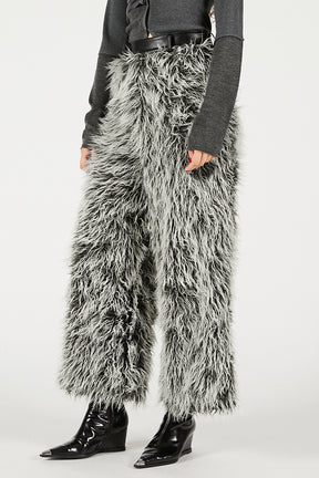Synthetic Fur Pants - 2025 WINTER